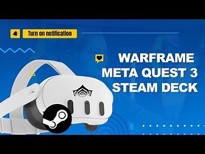Warframe running on Steam Deck | Quest 3 VR | Steam Link