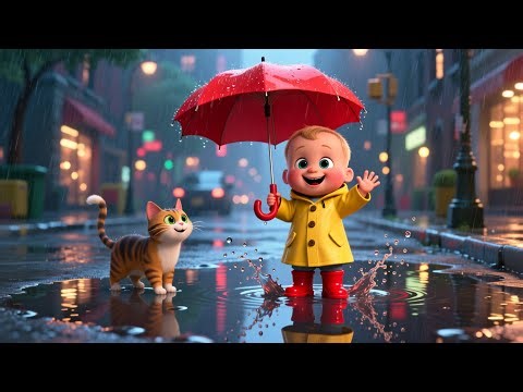 Rain Rain Color Day 🌈☔ | Fun Colors & Learning for Kids | Preschool Educational Song