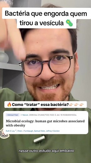 Bactéria que Engorda Após Retirada da Vesícula