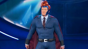 "I got an incredible superhero costume from the man who put nipples on Batman." - Conan #ConanCon | Team Coco