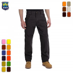 [Hot Item] Mens Work Uniform Long Trousers Solid Black Work Pants