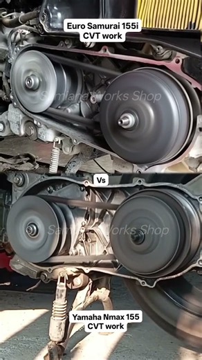 Yamaha Nmax 155 and Euro Samurai CVT works #cvt #cvtips #CVTService #fbreels #samianaworks