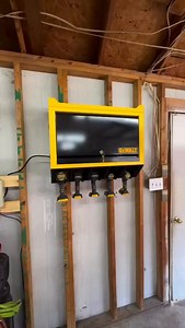 129K views · 753 reactions | @someguywithtools keeps his tools secure, organized, and charged with DEWALT® Power Wall Cabinet. As a part of DEWALT® metal storage solutions, this cabinet offers 5 power tool slots, a top shelf for battery storage, and a magnetic power strip. #DEWALT #DEWALTTough | DEWALT | Facebook