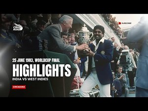 India vs West Indies | Worldcup 1983 Final Highlights | Cricmania