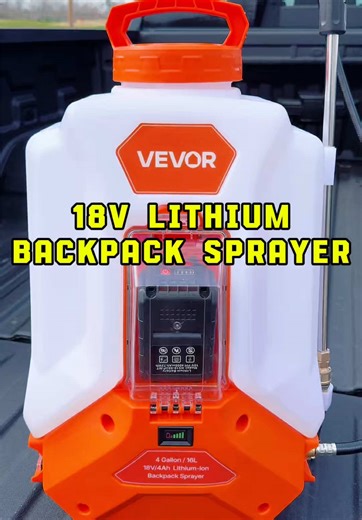 Simplify Spraying With 18 Volt Lithium Backpack Sprayer