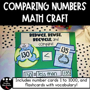 Earth Day Comparing Numbers Math Craft