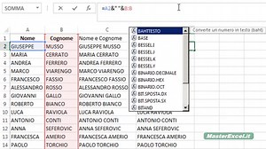 MasterExcel.it | Excel & - a cosa serve la & nelle formule
