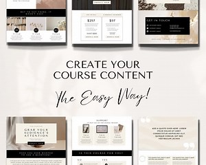 Course Template, Course Creator, Course Canva Template, Course Creator Template, Course Workbook, Course Slide Deck, Course Creation Canva - Etsy