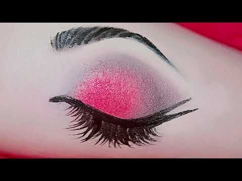 Red eyeshadow makeup| makeup for beginners step by step |