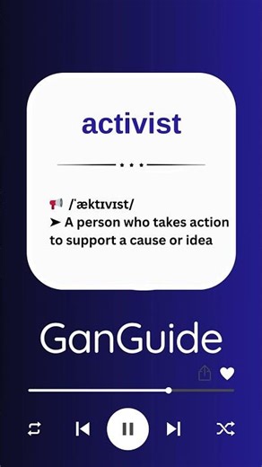 C1 English Word: ACTIVIST | Meaning & Pronunciation