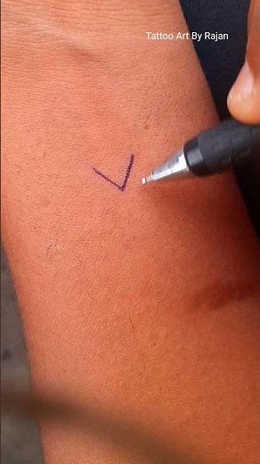 M letter tattoo design || Tattoo Art By Rajan || m tattoo