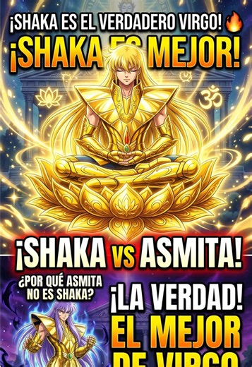 El verdadero Dios bajo las salas gemelas: ¿Por qué Shaka supera a Asmita? ♍✨#Chavorruxs #SaintSeiya #CaballerosDelZodiaco #shakadevirgo #AnimeNostalgia