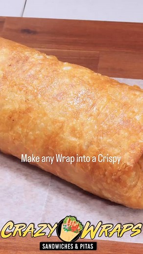 Make any of our 19 Wraps into a Crispy. You won’t be disappointed. | Crazy Wraps