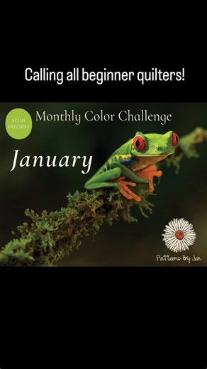January is just around the corner, and the 2026 Monthly Color Challenge is about to begin.  A fresh color palette, a brand new block, and a year of stash-friendly quilting goodness are on the way. Want the January block delivered straight to your inbox on the 1st? Join us via the link in bio.  | Patterns By Jen | Facebook