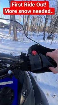 First Snowmobile Ride! #snowmobiling #snowmobile #snow #winter