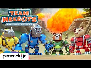 Team Mekbots Firefighting Rescue! 🔥🚒 | TEAM MEKBOTS ANIMAL RESCUE