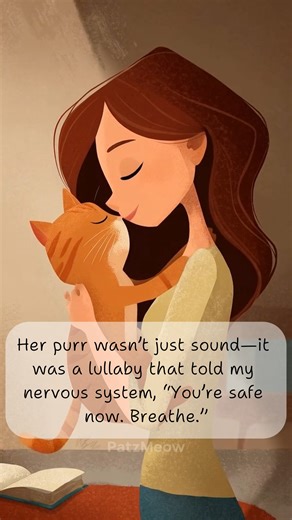 Her purr wasn’t just sound—it was a lullaby that told my nervous system, “You’re safe now. Breathe.” She calmed my storms. #CatTherapy #HealingPurr #fblifestyle | Patzmeow