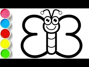 How To Draw A Butterfly Step By Step | How To Draw A Small Butterfly | Butterfly Drawing For Kids |