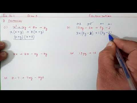 Ex 12.1 Q 3 Chapter:12 Factorisation | Ncert Maths Class 8 | Cbse