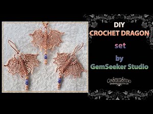 Discover How to Create Your Own Copper Wire Crochet DRAGON set in this DIY Tutorial!