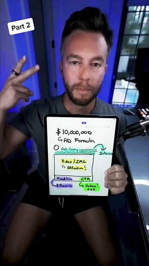 🧪🤑 (Part 2) - Plug this 4 Letter Formula [A.I.D.A] in to any ad for Shopify, Affiliate Marketing, Coaching, etc advertisement to instantly command attention! this exact formula has generated tens of millions for my business. 🤯 Now you can copy it and start writing masterful ads that command attention and convert! 🧨🚀 🦉 Follow @adrianmorrison for more marketing tips.