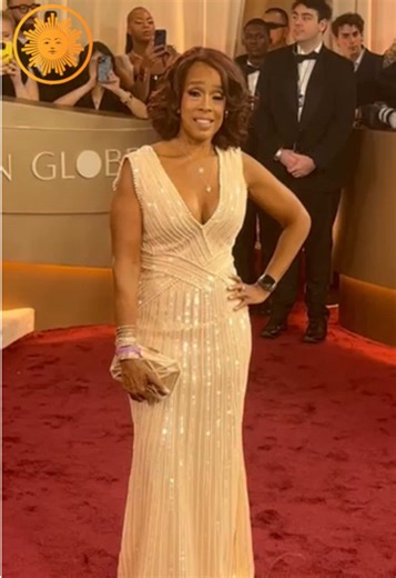 Gayle King Dazzles on the Golden Globes Red Carpet