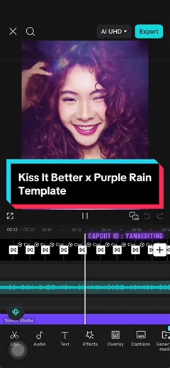 Kiss It Better x Purple Rain CapCut Template — How to Use