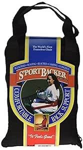 Amazon.com: Nada Chair Sportbacker Portable Back Supporter for Seat Backs, Camping, Boating, Concerts - Convertible Pouch Bag (Black) : Health & Household