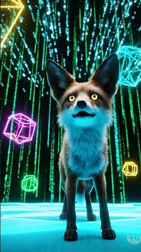 Fox Gets Stuck in a Digital World! | Funny Tech Adventure Animation | Easy Loop