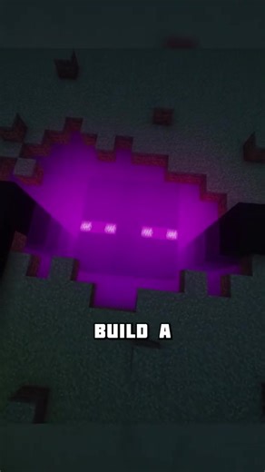 How to make a giant Enderman coming out of the ground in Minecraft