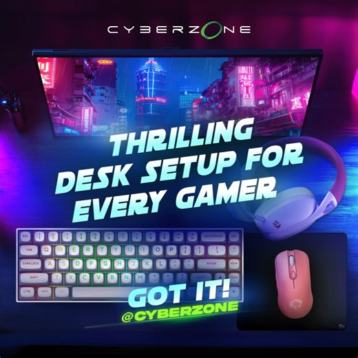 129 reactions | Gear up with these #NoLimitsAllThrills setups to elevate your game! ️ Select your #TechAssured gaming peripherals, from budget-friendly to top-of-the-line, and play like never before. ️ #GotITAtCyberzone | SM Cyberzone | Facebook