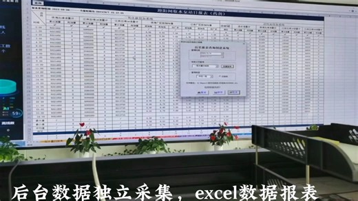 后台OPC自动采集，前台EXCEL查询