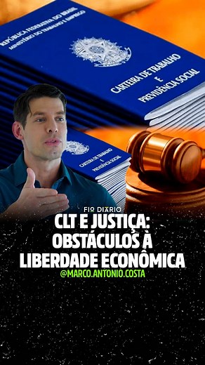 Marco Antônio Costa on Instagram: "🚨BASTA! A CLT e a Justiça do Trabalho estão travando o Brasil. Servidores ideologizados sabotam a economia e sufocam a livre iniciativa. O país não pode ser refém de quem só protege o próprio umbigo! 💼🇧🇷 . 💥Comente “F10” e descubra como garantir 10 ANOS de acesso exclusivo com 65% OFF + o copo “Lágrimas de Esquerdista”! 👇"