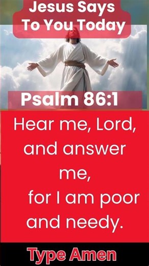 Psalm 86:1 NIV - A prayer of David. Hear me, LORD, and #jesus #love