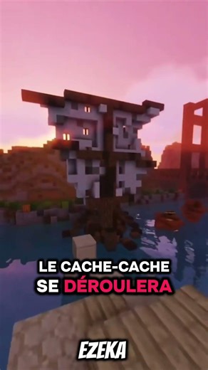 Un cache cache géant surMinecarft !? #minecraft #cachecache