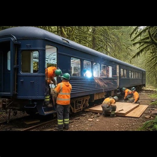 Abandoned Train Transformation From Junk to Luxury! 🚂
