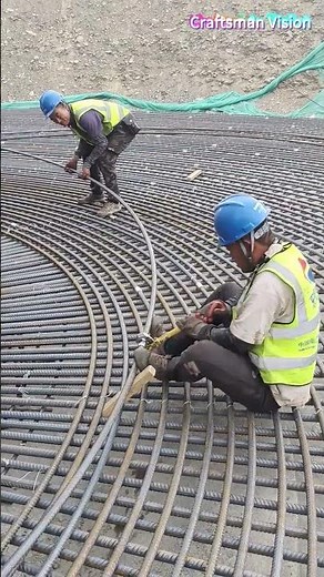 Wind Pile Construction: Precision Assembly of Steel Bar Frames