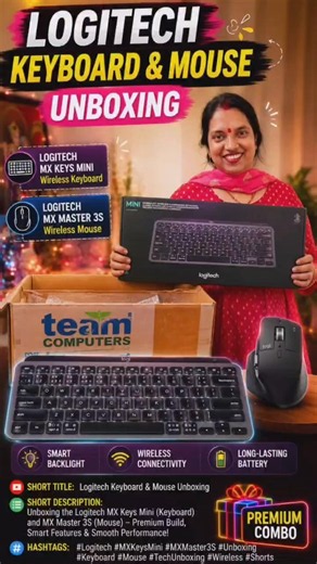Logitech Keyboard & Mouse Unboxing | Premium Setup#Logitech#Keyboard #Mouse#LogitechKeyboard#foryou