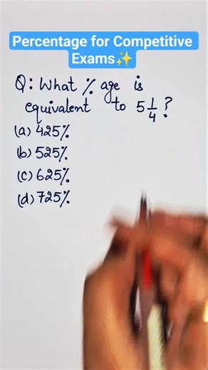 Solve Percentage Questions Fast🔥 | Competitive Exam Trick | Infinity by Vishali #percentage #maths