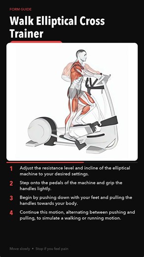 How To: Walk Elliptical Cross Trainer | Cardio