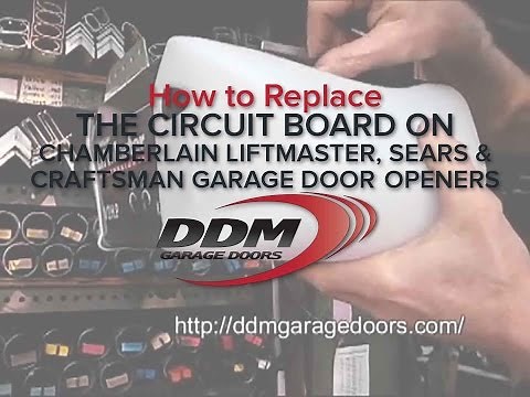 How to Replace the Circuit Board on Chamberlain Liftmaster, Sears, and Craftsman Garage Door Openers