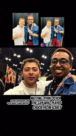 Meeting Ryan Ochoa the guy who played Chuck from ICarly!! #icarly #RyanOchoa you wish it was water!