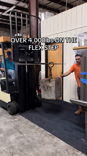 The FlexStep withstanding over 4,000 lbs of solid weight #mobility #accessibility #chairlift #wheelchair #platformlift #vpl #manufacturing