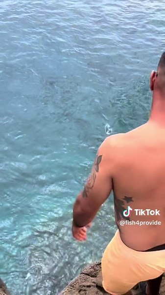 about 10 pound blue bone or aha c&r , i some how had him snagged but not hooked my line wrapped around him still brought him up tho