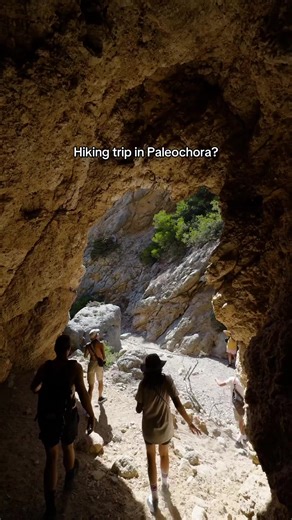 📍Anidri Canyon in Paleochora, perfect for a hike that ends on a beautiful beach 🏖️ #hiking #paleochora #crete #paleochoracrete