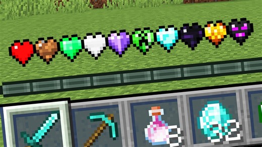 Custom hearts dramatically change survival strategies in Minecraft