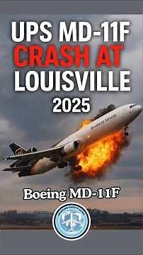 UPS MD-11F Crash at Louisville | Engine Separation on Takeoff (2025) | Update #planecrash #shorts