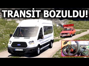 YENİ TRANSİTLE İFTARA GİDİYORUZ ! KÖY YOLCULUĞU ETS 2 MOD Logitech G29