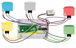 Pico Quiz Game with arcade buttons and 3D printable case #piday #raspberrypi