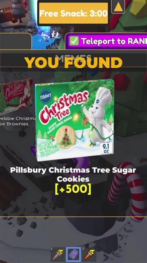 How to get Pillsbury Christmas Tree Sugar Cookies in Find the Snacks #shorts